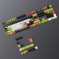 Red Green Graffiti 104+22 PBT Dye-subbed Keycaps Set Cherry Profile for MX Switches Mechanical Gaming Keyboard
